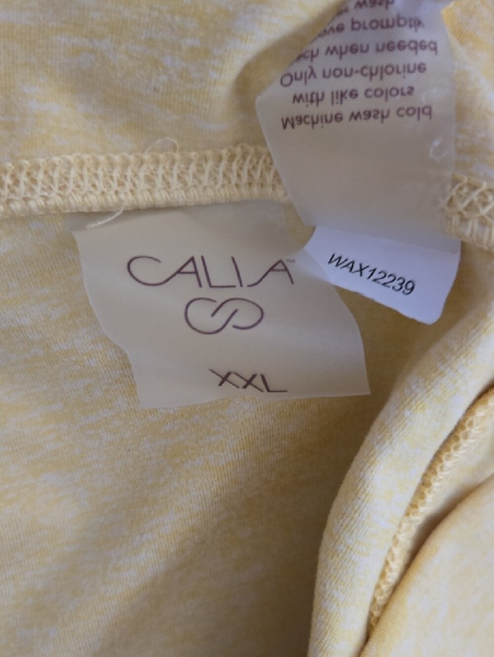 Calia High-Waist Bike Shorts XXL Yellow - Picture 5 of 5